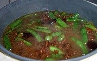 扁豆焖饭步骤6