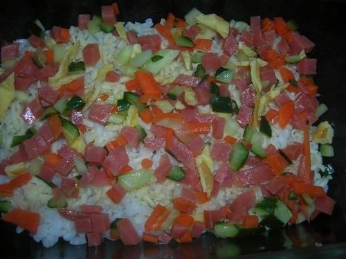 芝士焗虾饭步骤4