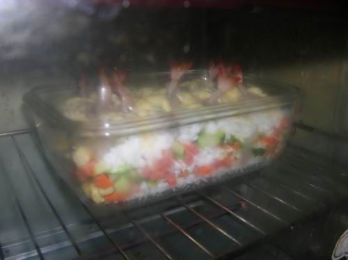 芝士焗虾饭步骤11