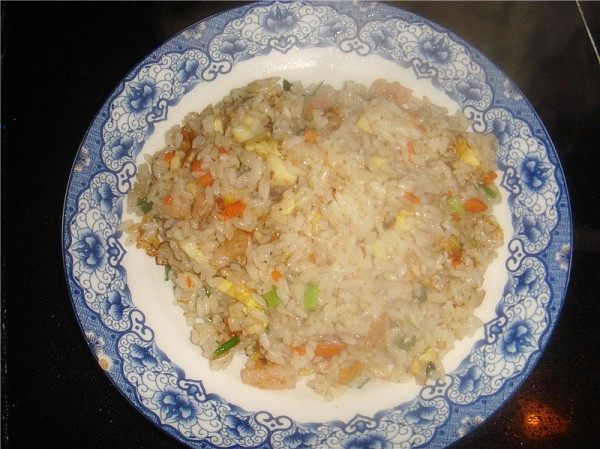 虾仁炒饭步骤8