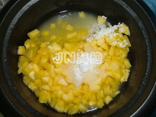 葡萄干菠萝饭步骤4