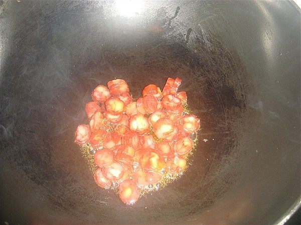 芝士香肠焗饭步骤2