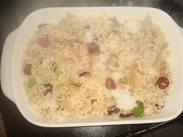 芝士香肠焗饭步骤5