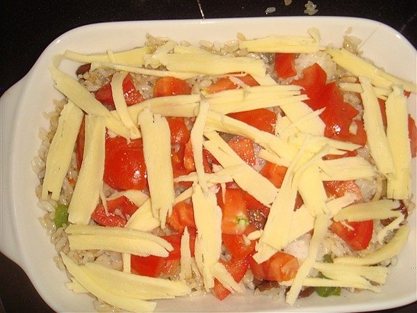 芝士香肠焗饭步骤7