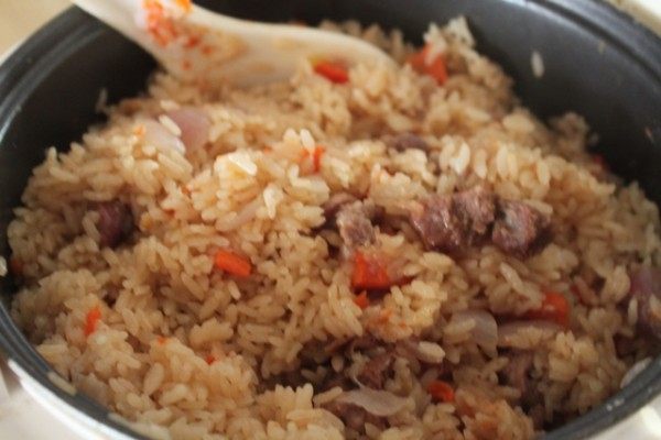 羊肉手抓饭步骤7