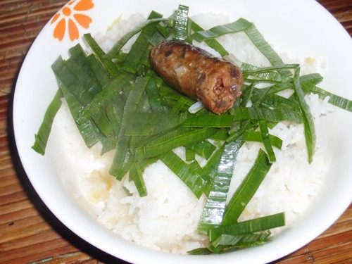 葱香鸭肝肠饭步骤5
