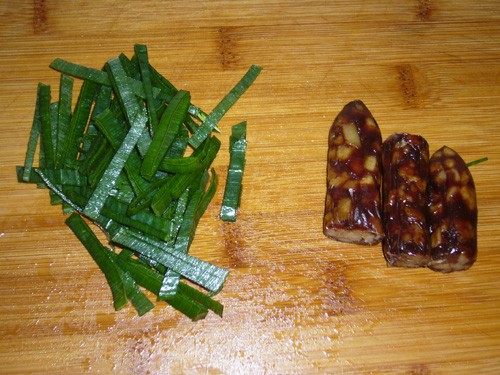 葱香鸭肝肠饭步骤2