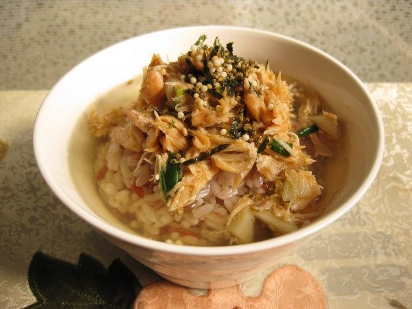 鲑鱼茶泡饭步骤6