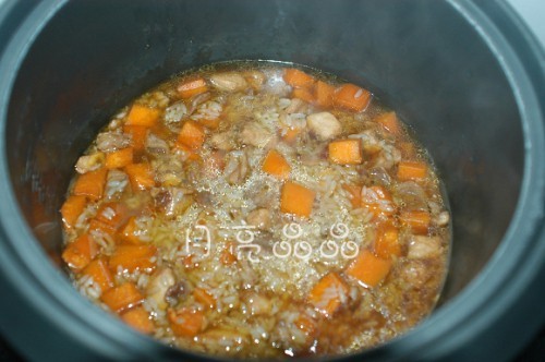 兔肉南瓜饭步骤9
