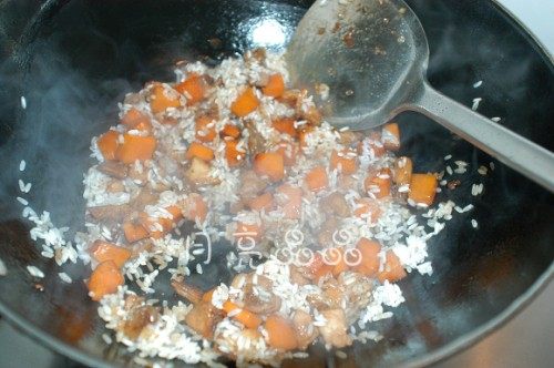 兔肉南瓜饭步骤7