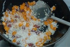 南瓜香肠焖饭步骤4