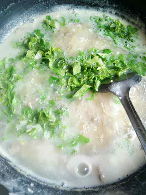 猪肝瘦肉青菜粥#新鲜步骤5