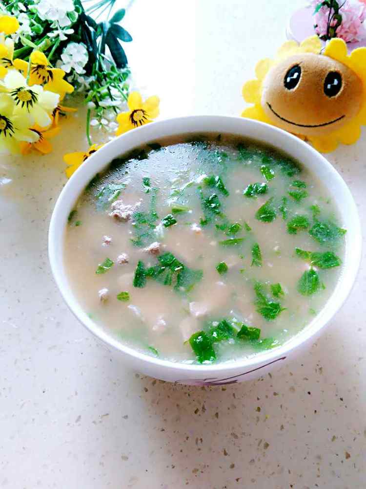 猪肝瘦肉青菜粥#新鲜步骤8