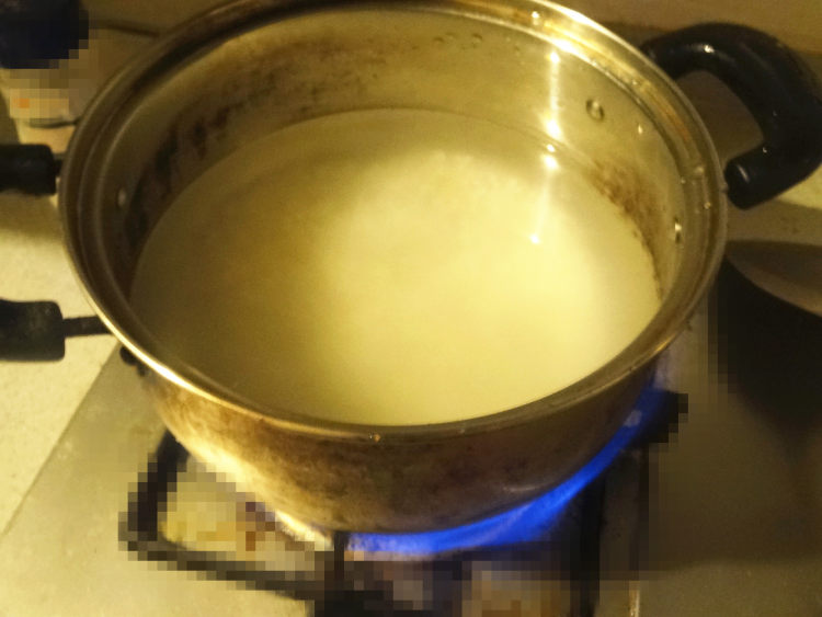 鸭蛋白青菜粥步骤3