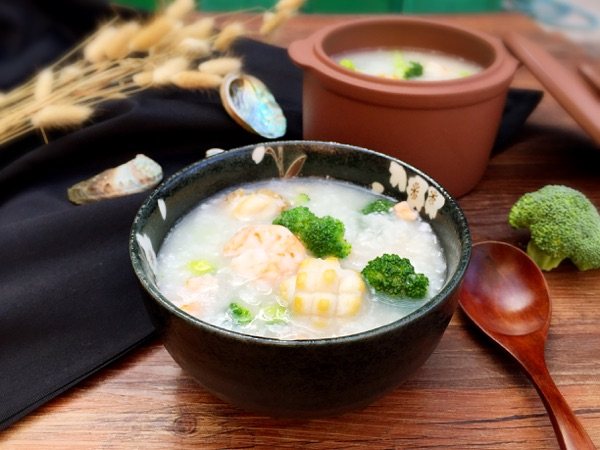 鲍鱼鲜虾粥步骤7