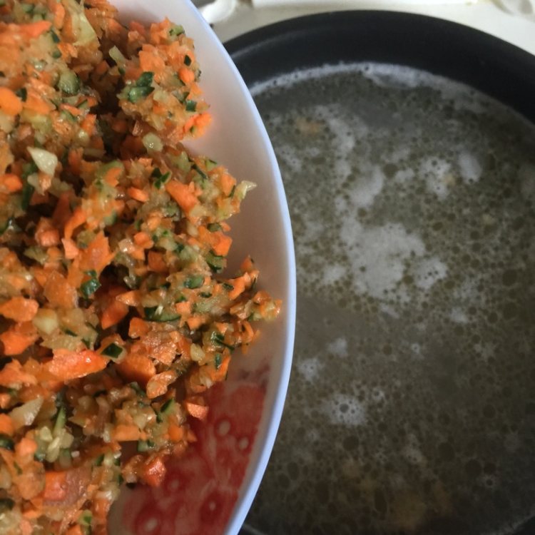 蔬菜瘦肉粥步骤7