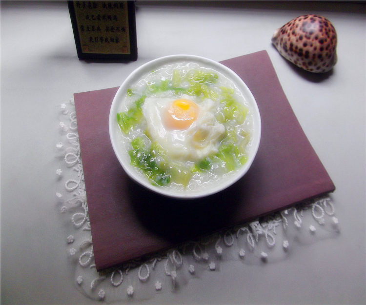 生菜窝蛋粥步骤10