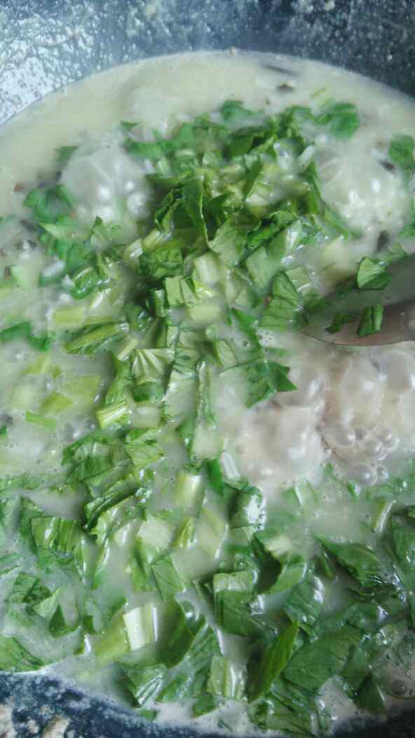 膳丝青菜粥步骤10