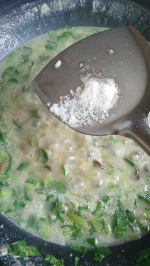 膳丝青菜粥步骤12