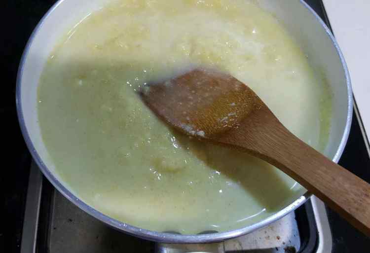 小米奶酪菠菜糊步骤5