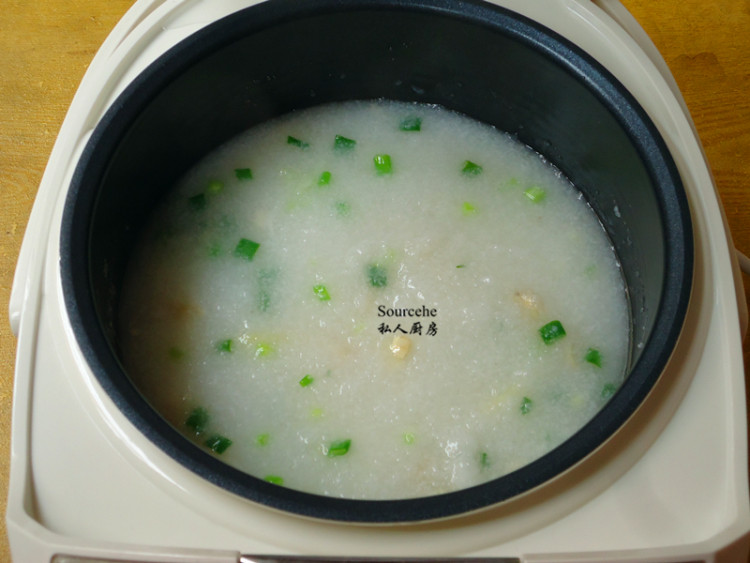 鲜甜元贝粥步骤8