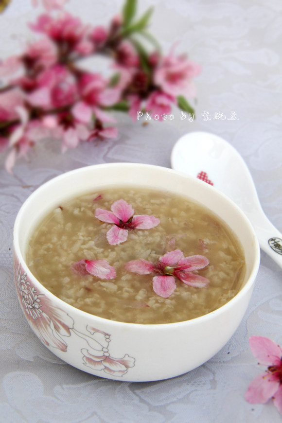 桃花粥步骤7