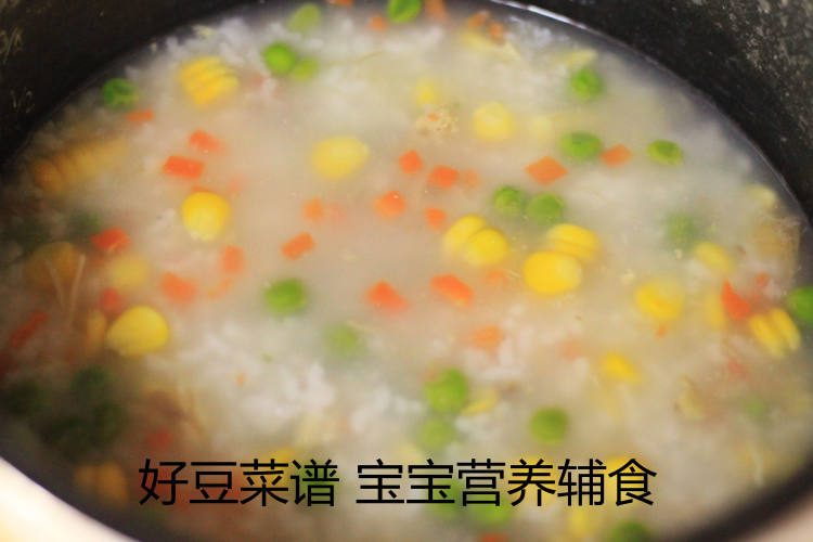 彩蔬鸡肉粥步骤11
