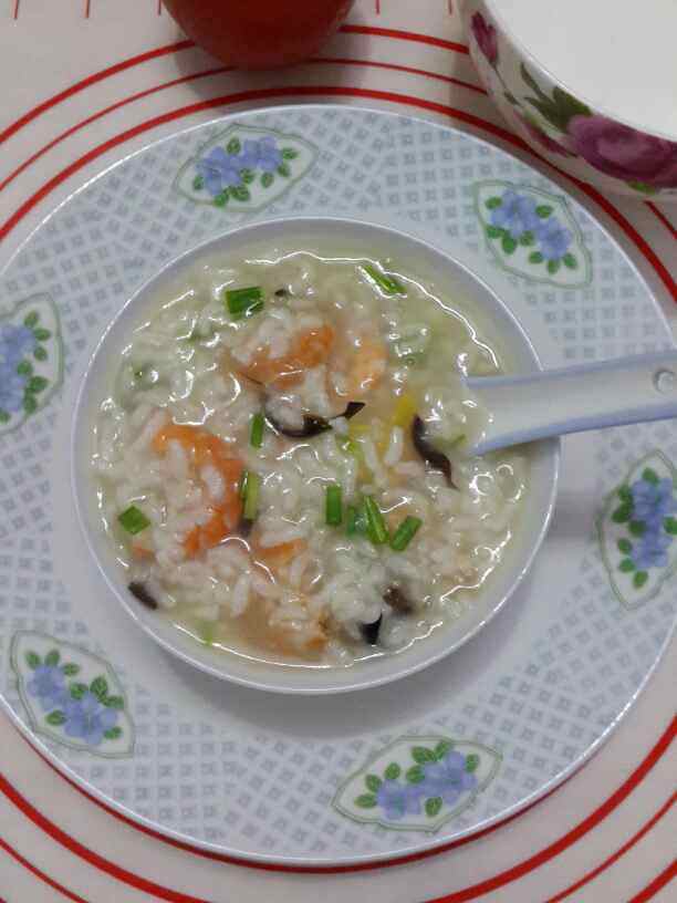虾仁干贝沙锅粥步骤7