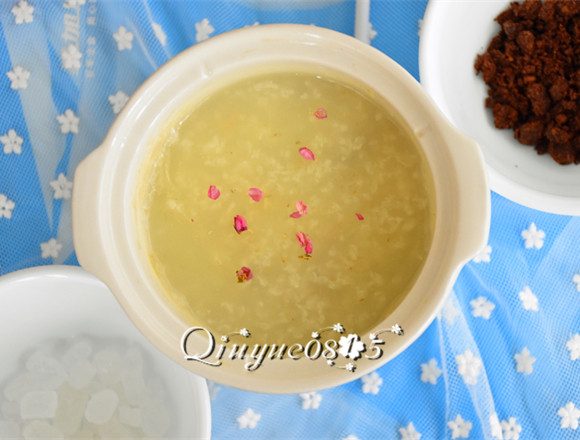桃花粥#多效护理一招步骤5