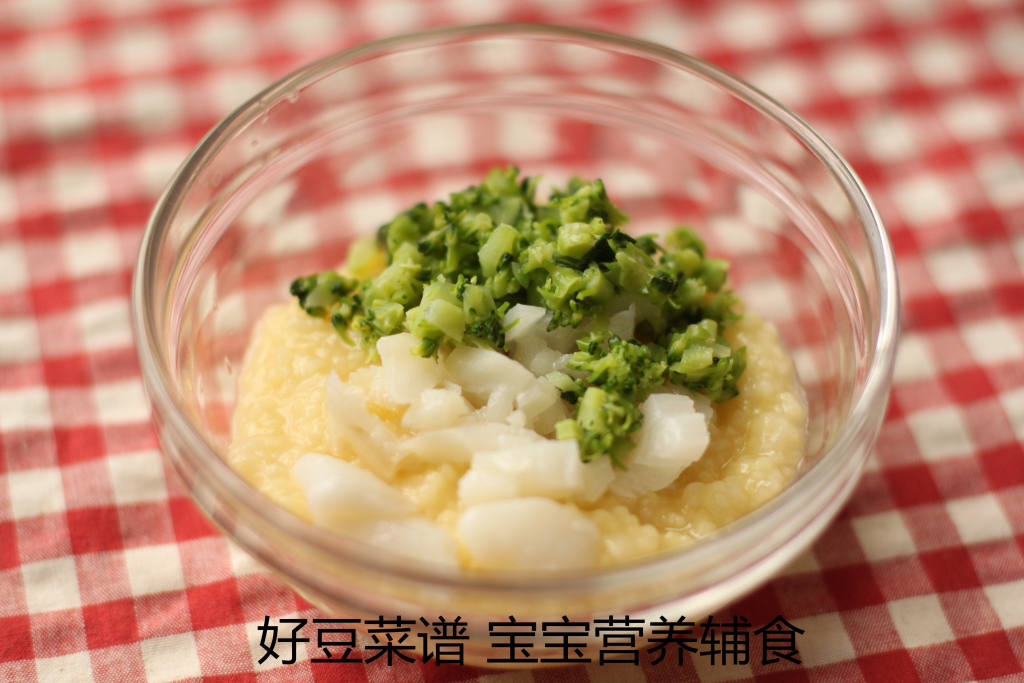 西兰花鳕鱼小米粥步骤7