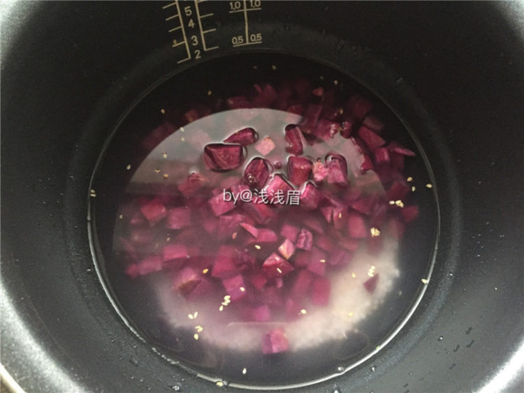 紫薯白米粥步骤2