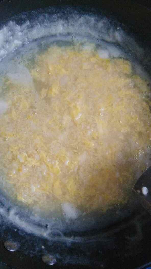 小米青菜蛋花粥步骤8