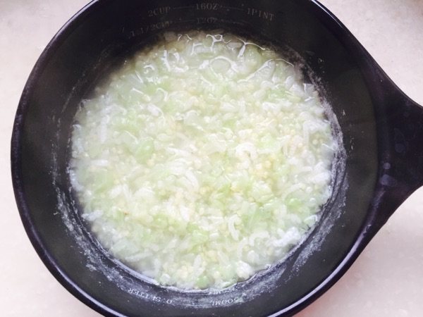 白菜猪肝粥步骤8