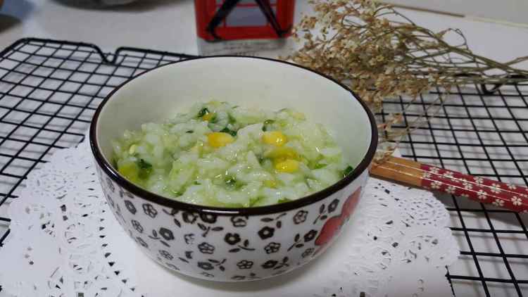 大米蒿子杆山药粥步骤7