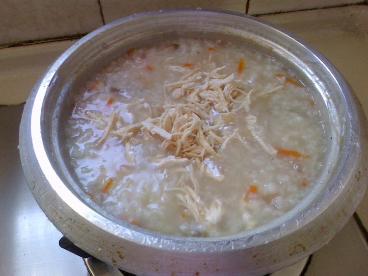 香菇鸡丝粥步骤6