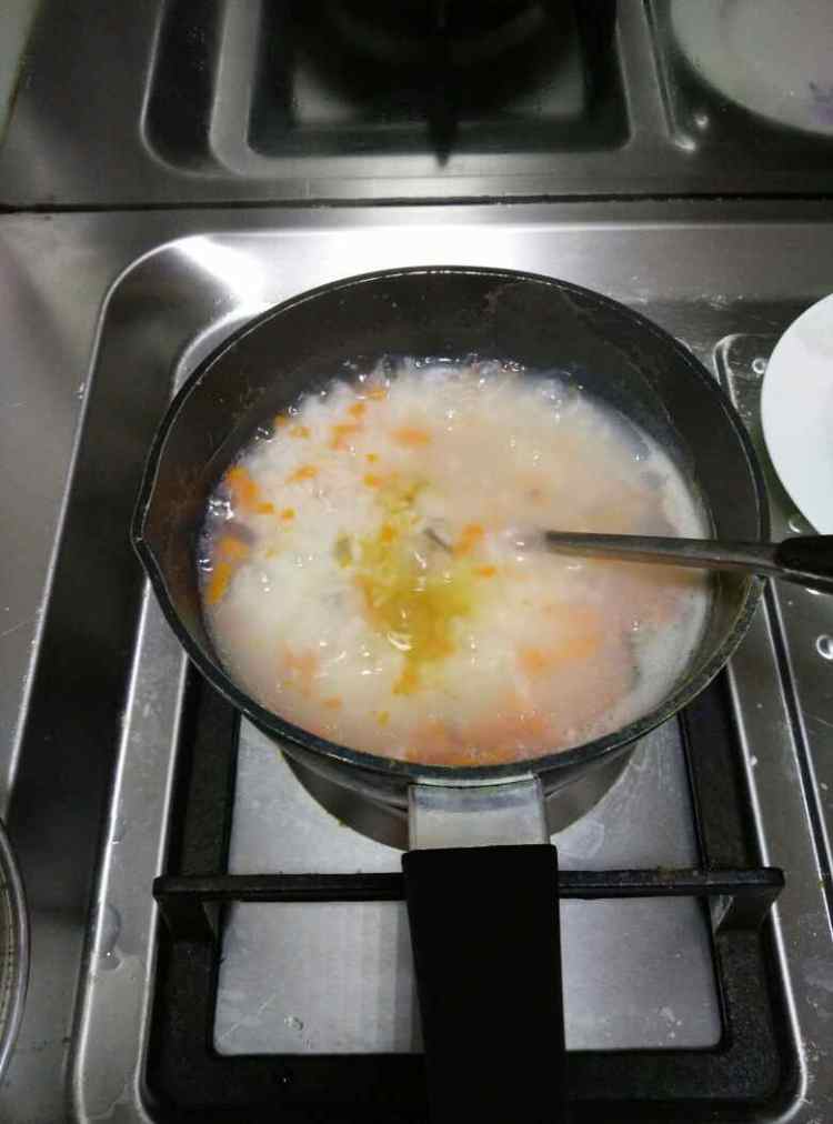 海参干贝粥步骤7