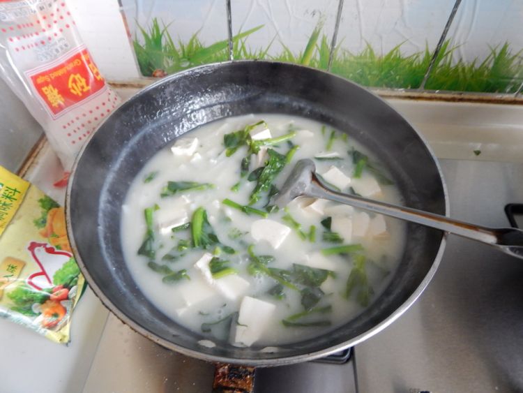 青菜豆腐年糕汤步骤13