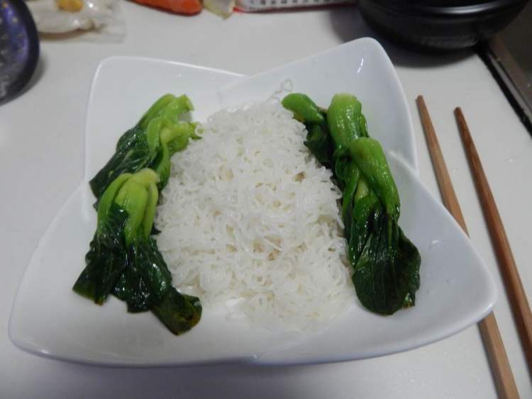青菜肉丝粉粉步骤7