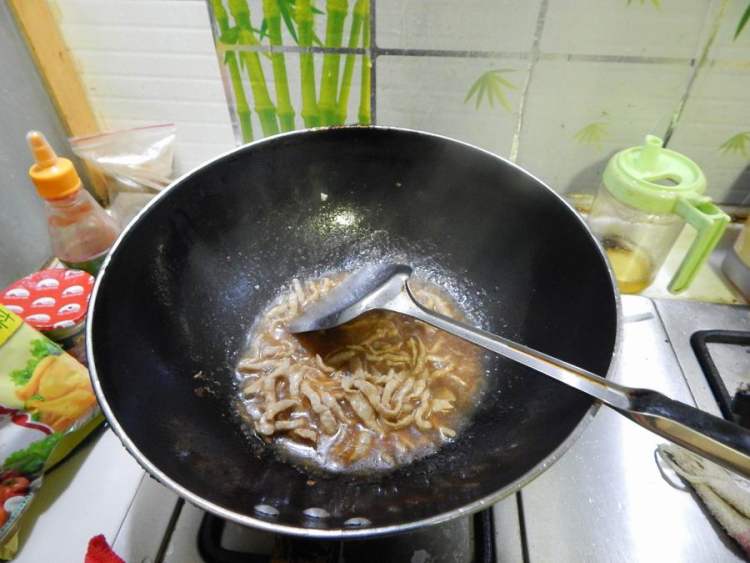 青菜肉丝粉粉步骤11