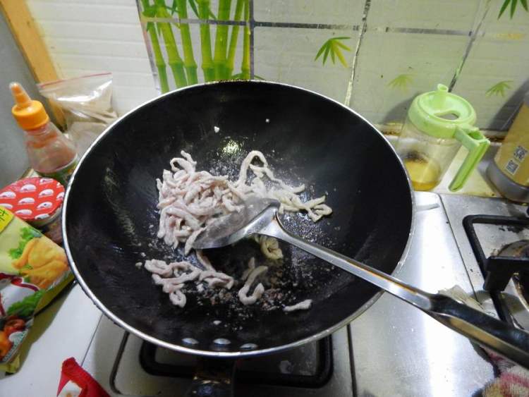 青菜肉丝粉粉步骤9