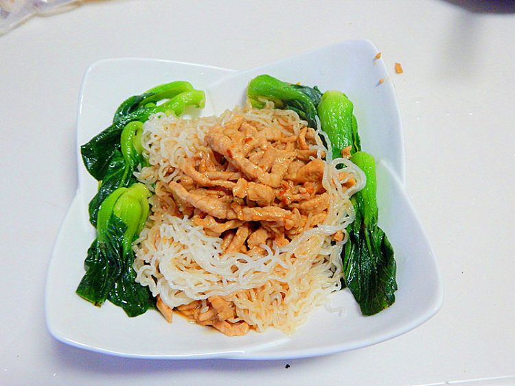 青菜肉丝粉粉步骤16