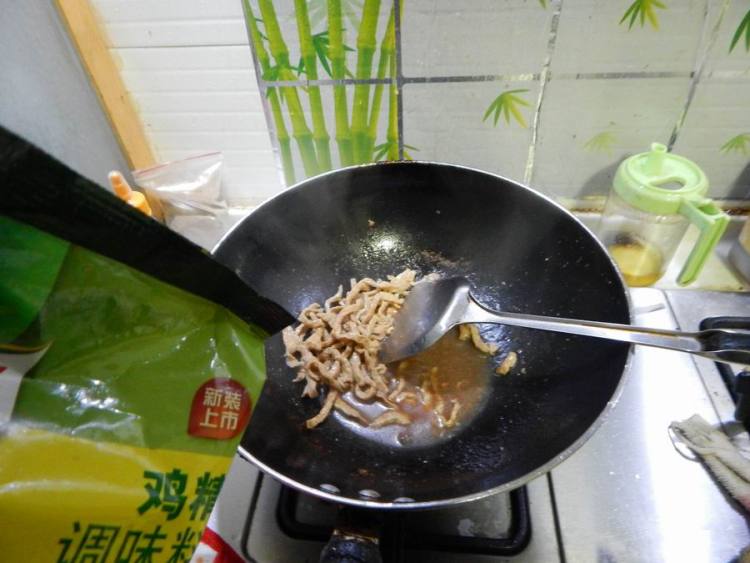 青菜肉丝粉粉步骤15
