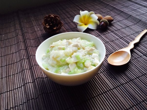 豆腐白菜瘦肉粥步骤12
