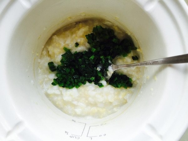 青菜鳕鱼粥步骤8