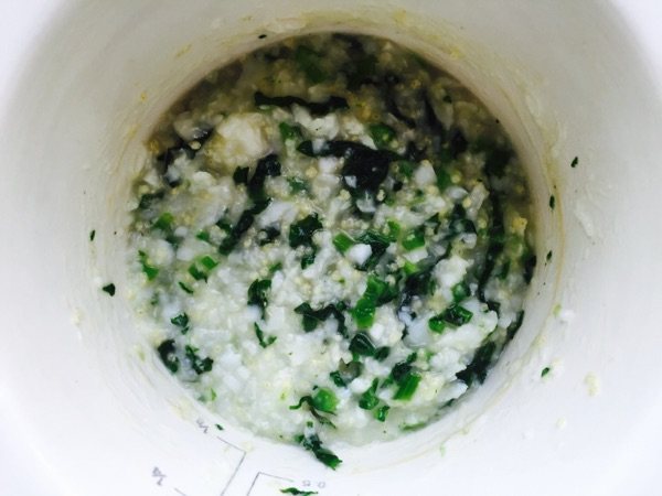 青菜鳕鱼粥步骤9