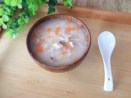 胡萝卜瘦肉粥步骤8