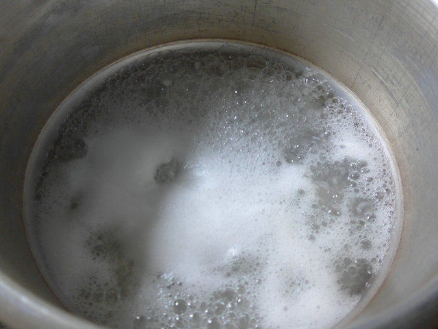 油菜蕻鲍鱼大米粥步骤7