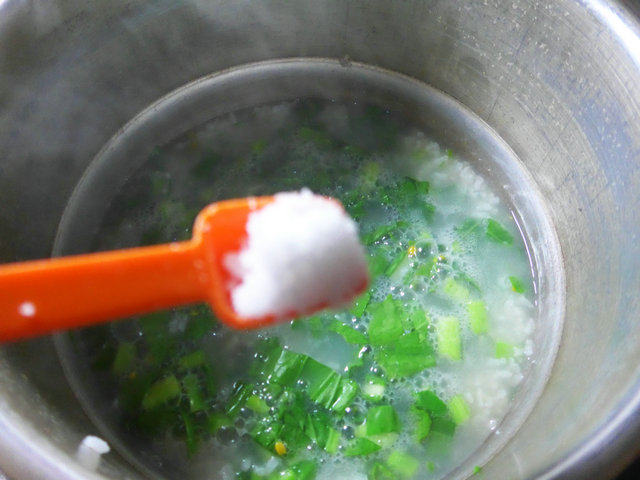 油菜蕻鲍鱼大米粥步骤11