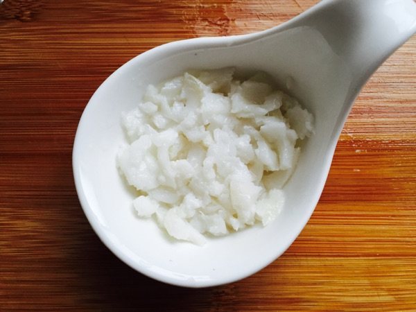 菠菜豆腐鳕鱼小米粥步骤6