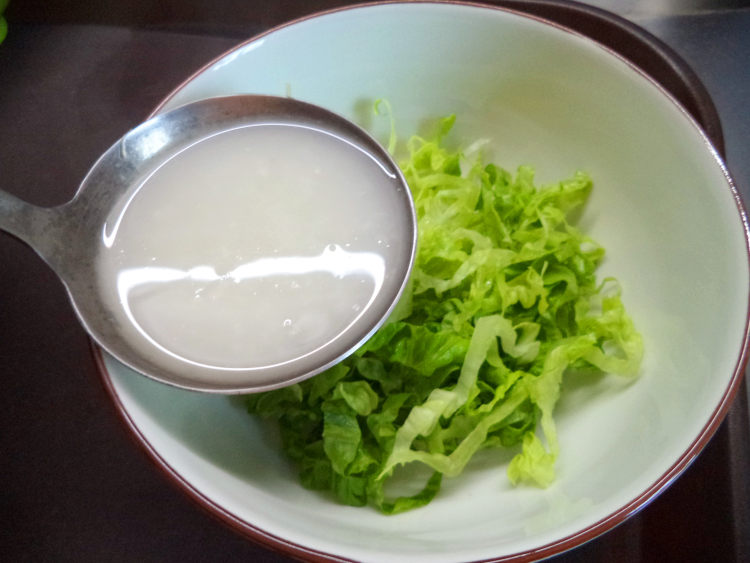 生菜丝烧骨粥步骤8